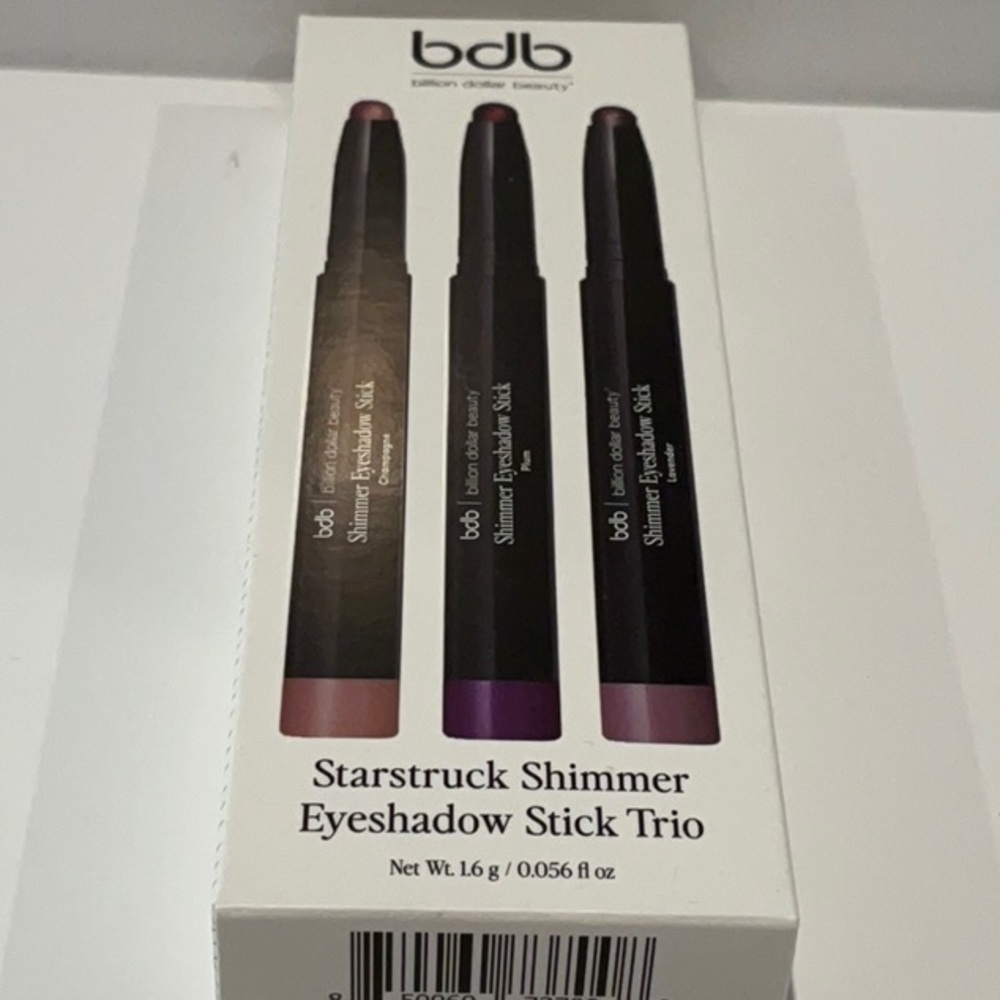Billion Dollar Beauty Shimmer Eyeshadow Sticks.